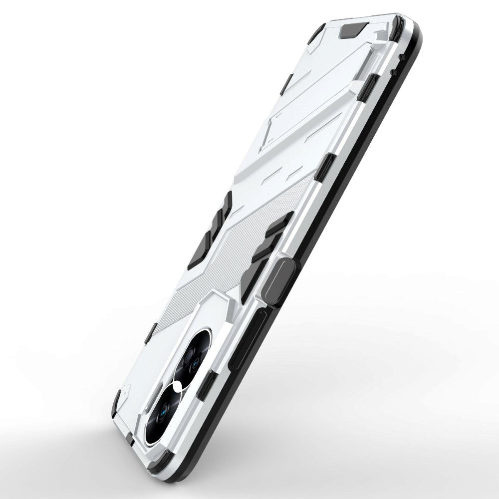 Honor 90 Lite Hybrid Håndverker Deksel Med Kickstand - Hvit