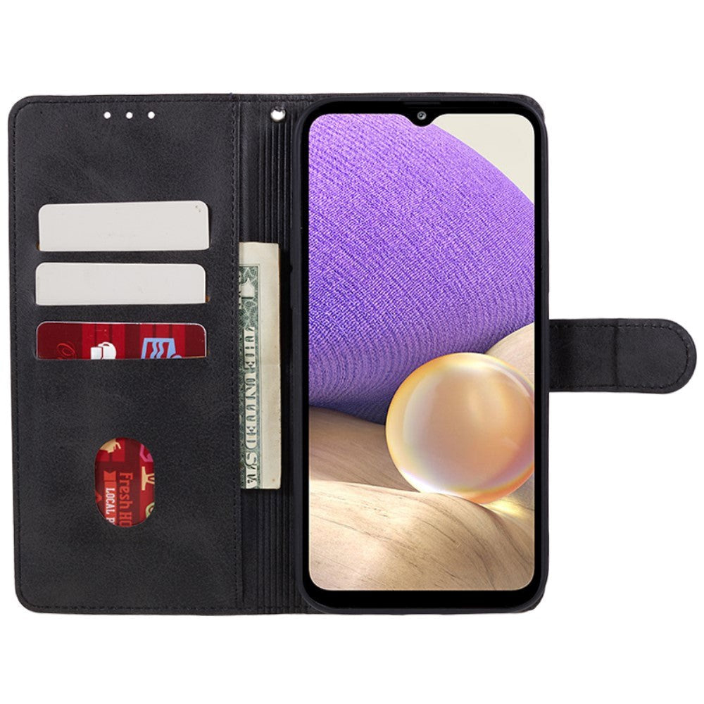 Samsung Galaxy M34 (5G) / F34 (5G) Kunstskinn Deksel m. Lommebok og Stropp - Svart