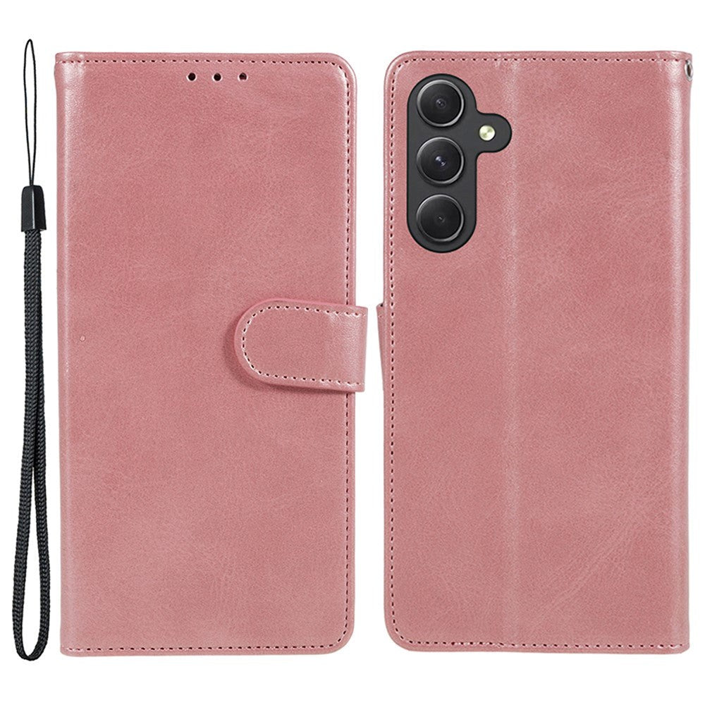 Samsung Galaxy M34 (5G) / F34 (5G) Kunstskinn Deksel m. Lommebok og Stropp - Rose Gold