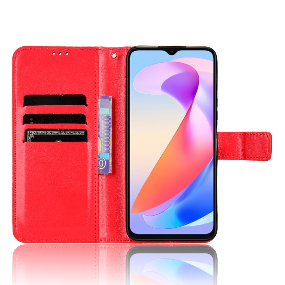 EIDERWOOD Honor X6a Kunstskinn Flip Deksel m. Strop - Rød