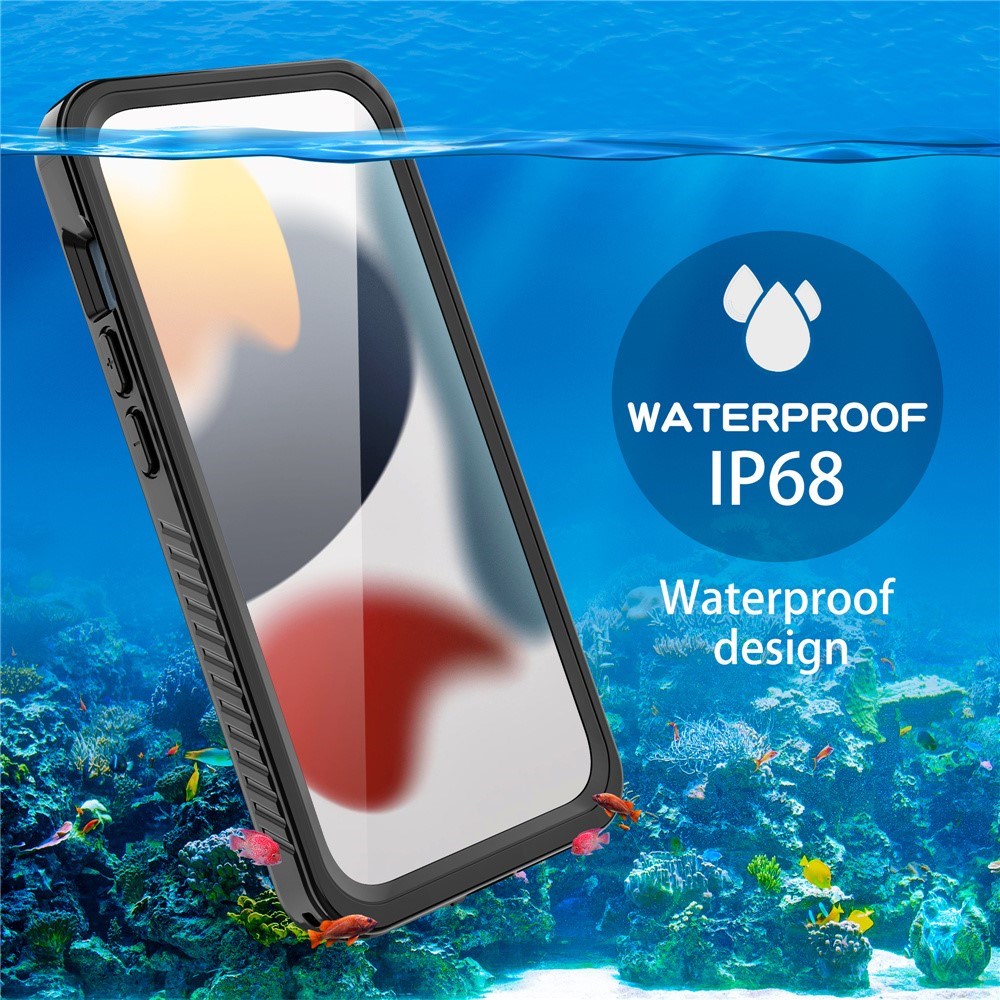 iPhone 15 Pro Max Redpepper IP68 Vanntett Deksel - Svart / Gjennomsiktig