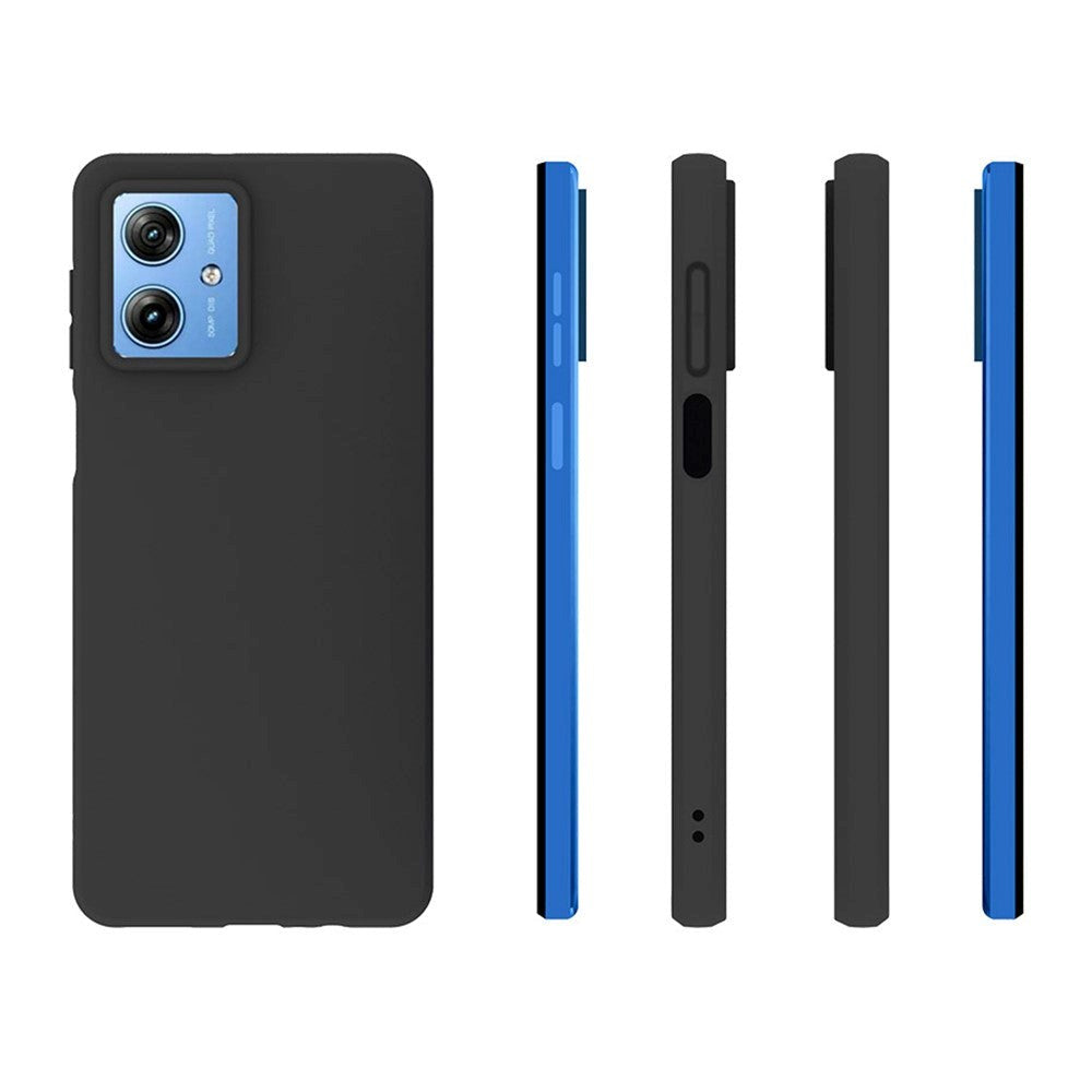 Motorola Moto G54 Deksel i Matt Fleksibel Plast - Svart