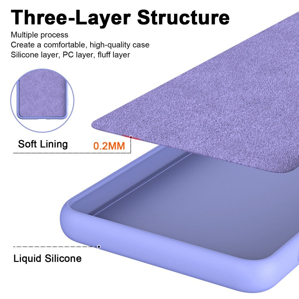 EIDERWOOD Motorola Moto G53 Liquid Silikon Deksel - Lilla