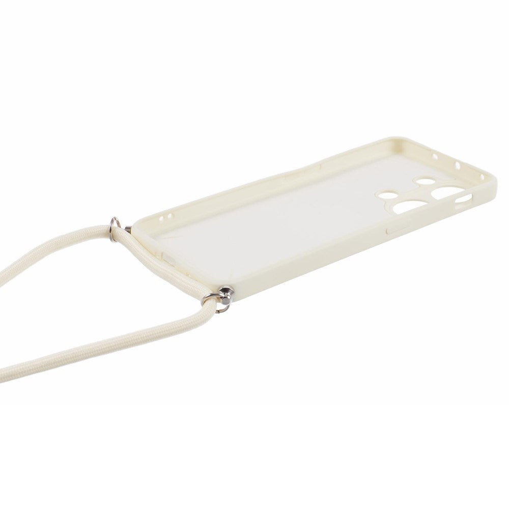 EIDERWOOD OnePlus Nord 3 (5G) Fleksibelt Plast Deksel med Justerbar Stropp - Hvit