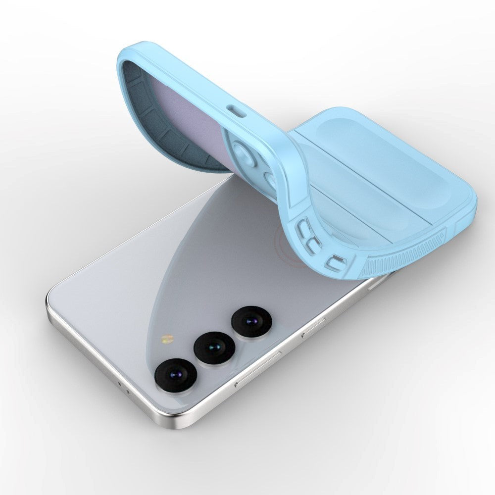 Samsung Galaxy S24+ (Plus) Fleksibelt Plastdeksel - Lys Blå