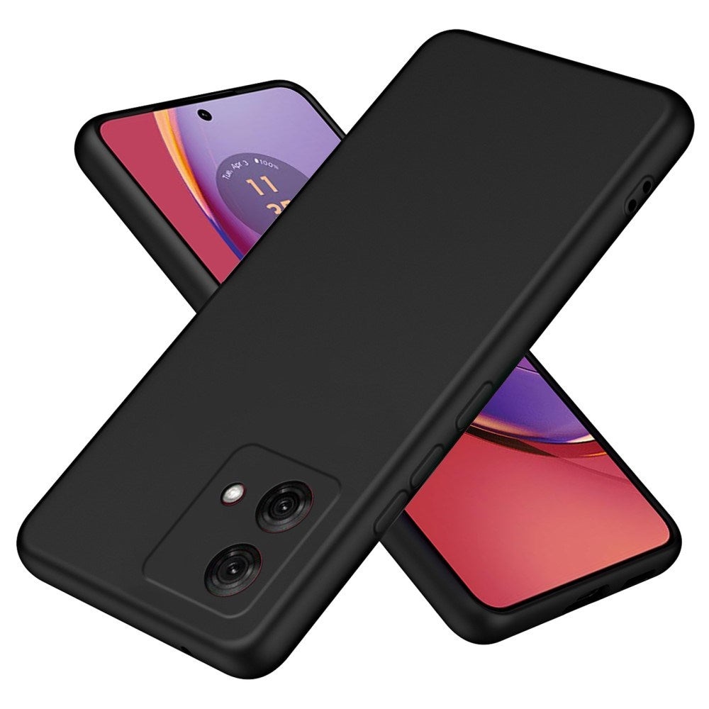 EIDERWOOD Motorola Moto G84 Liquid Silikon Deksel - Svart
