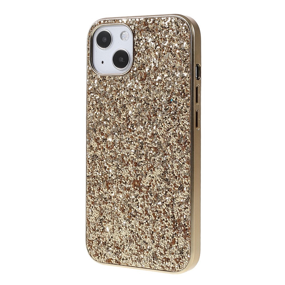 EIDERWOOD iPhone 14 Glitter Hybrid Deksel - Gull