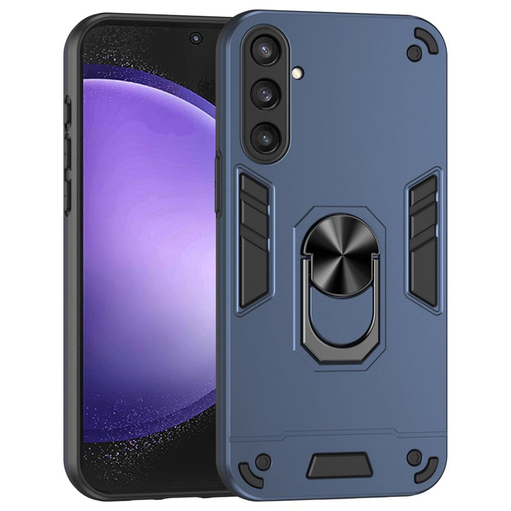 EIDERWOOD Samsung Galaxy S23 FE Håndverker Deksel med Kickstand - Blå