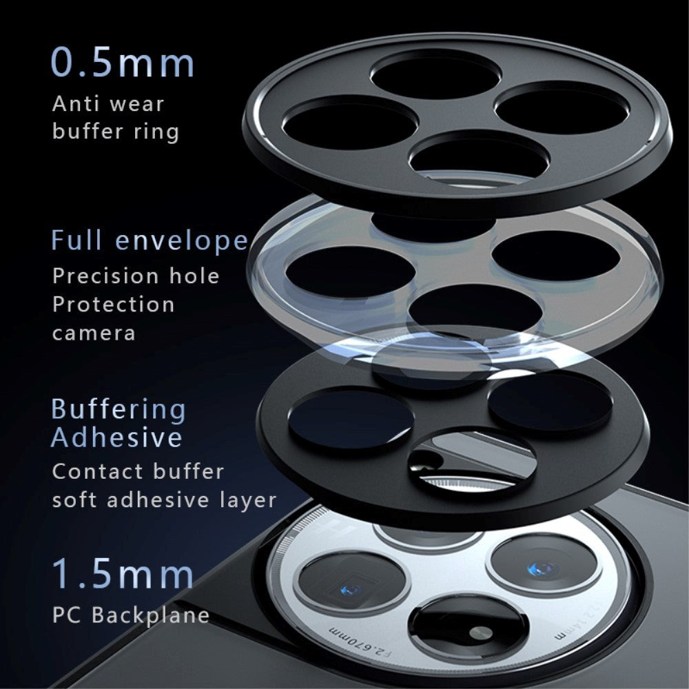 OnePlus 12 Hybrid Plastdeksel - Gjennomsiktig / Svart