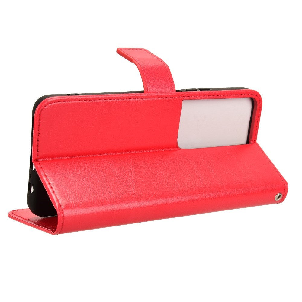 EIDERWOOD Honor X7b / 90 Smart Kunstskinn Flip Deksel m. Strop - Rød