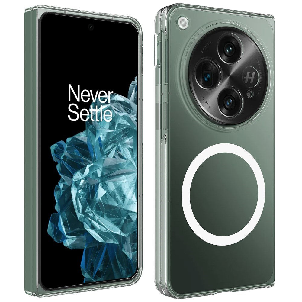 EIDERWOOD OnePlus Open Hard Plast Deksel - MagSafe Kompatibel - Gjennomsiktig