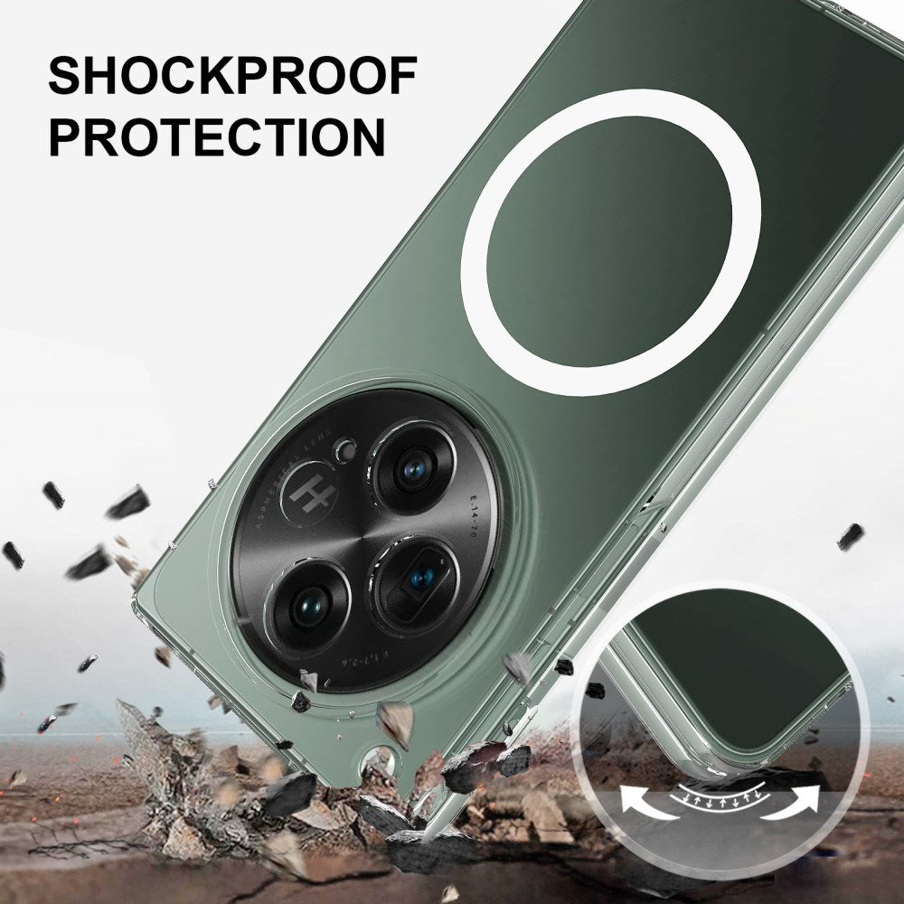 EIDERWOOD OnePlus Open Hard Plast Deksel - MagSafe Kompatibel - Gjennomsiktig