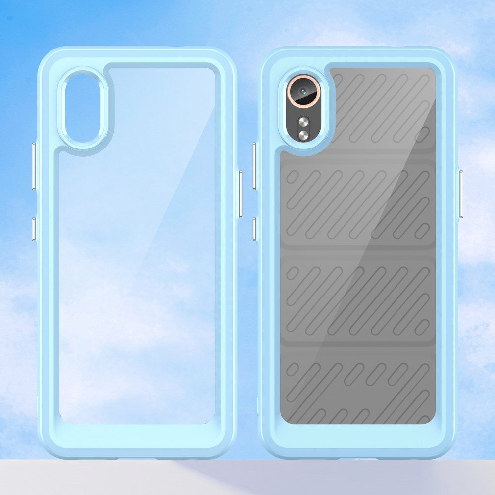 EIDERWOOD Samsung Galaxy Xcover 7 Hybrid Plast Deksel - Gjennomsiktig / Blå