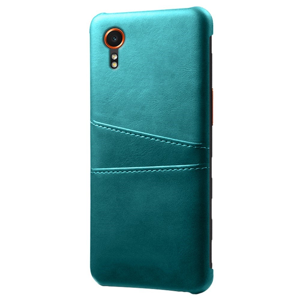 EIDERWOOD Samsung Galaxy Xcover 7 Kunstskinn Deksel med Innebygd Kortholder - Blå