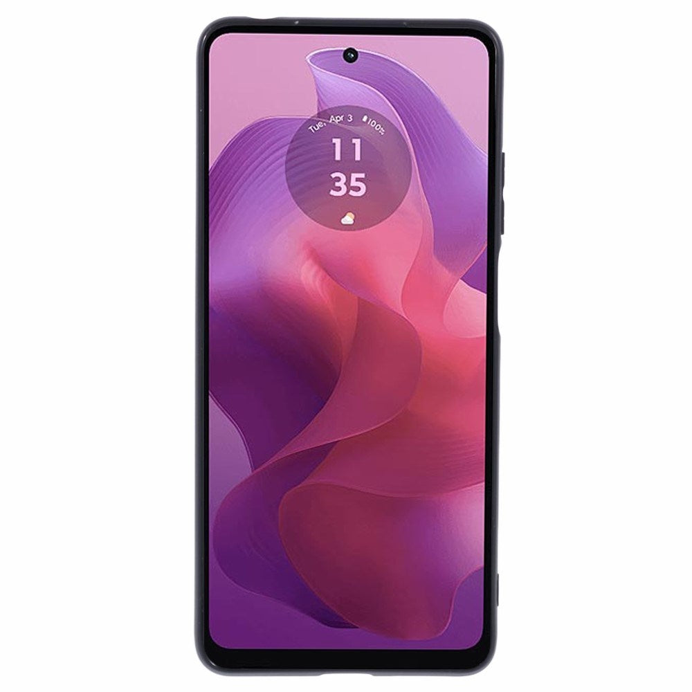 EIDERWOOD Fleksibelt Plast Deksel - Motorola Moto E14 4G/G04 4G/G04s 4G/G24 4G - Svart