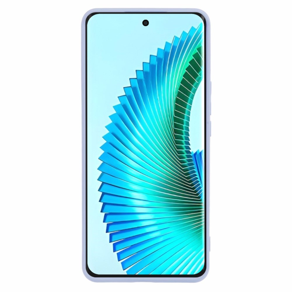 EIDERWOOD Honor Magic6 Lite 5G Deksel – Fleksibelt Plast Deksel med Fiberfôr og Presis Kamerautskjæring - Lyseblå