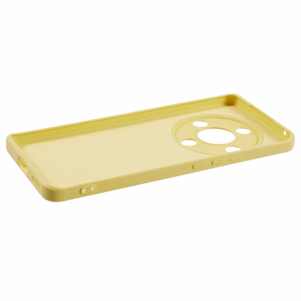 EIDERWOOD Honor Magic6 Lite 5G Deksel – Fleksibelt Plast Deksel med Fiberfôr og Presis Kamerautskjæring - Gul