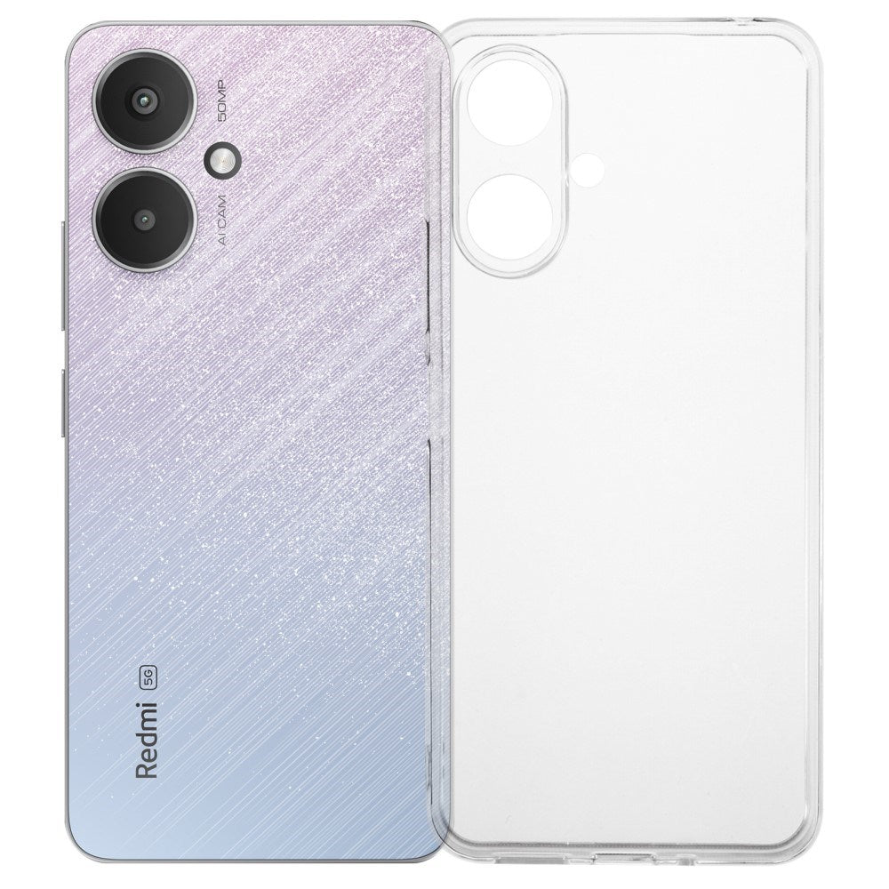 EIDERWOOD Xiaomi Redmi 13C (5G) Fleksibelt Plast Deksel - Gjennomsiktig