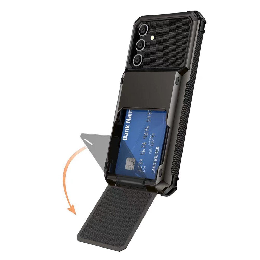 EIDERWOOD Samsung Galaxy S23 FE Håndverker Deksel med Kortholder - Svart