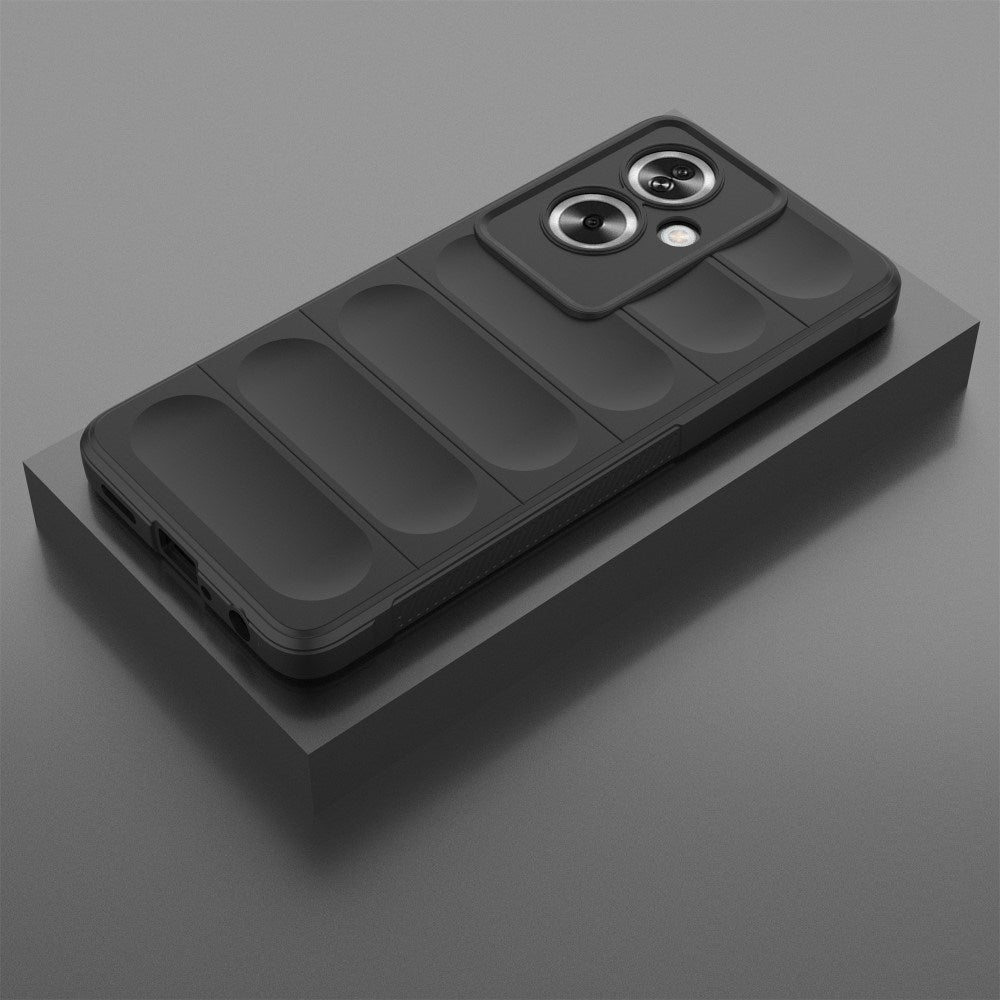 EIDERWOOD Oppo A79 (5G) / A2 (5G) Fleksibelt Plastdeksel - Svart