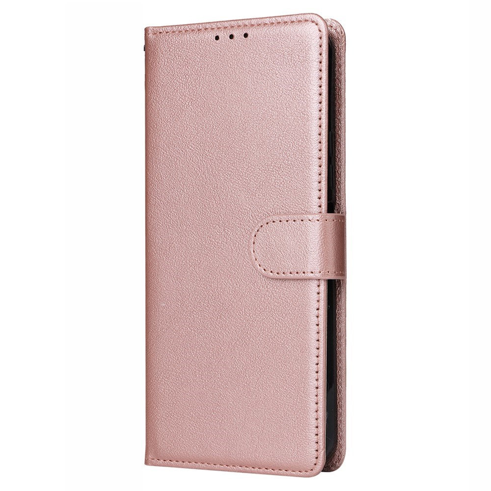 EIDERWOOD iPhone 14 Pro Max Kunstskinn Flip Deksel m. Stropp - Rose Gold