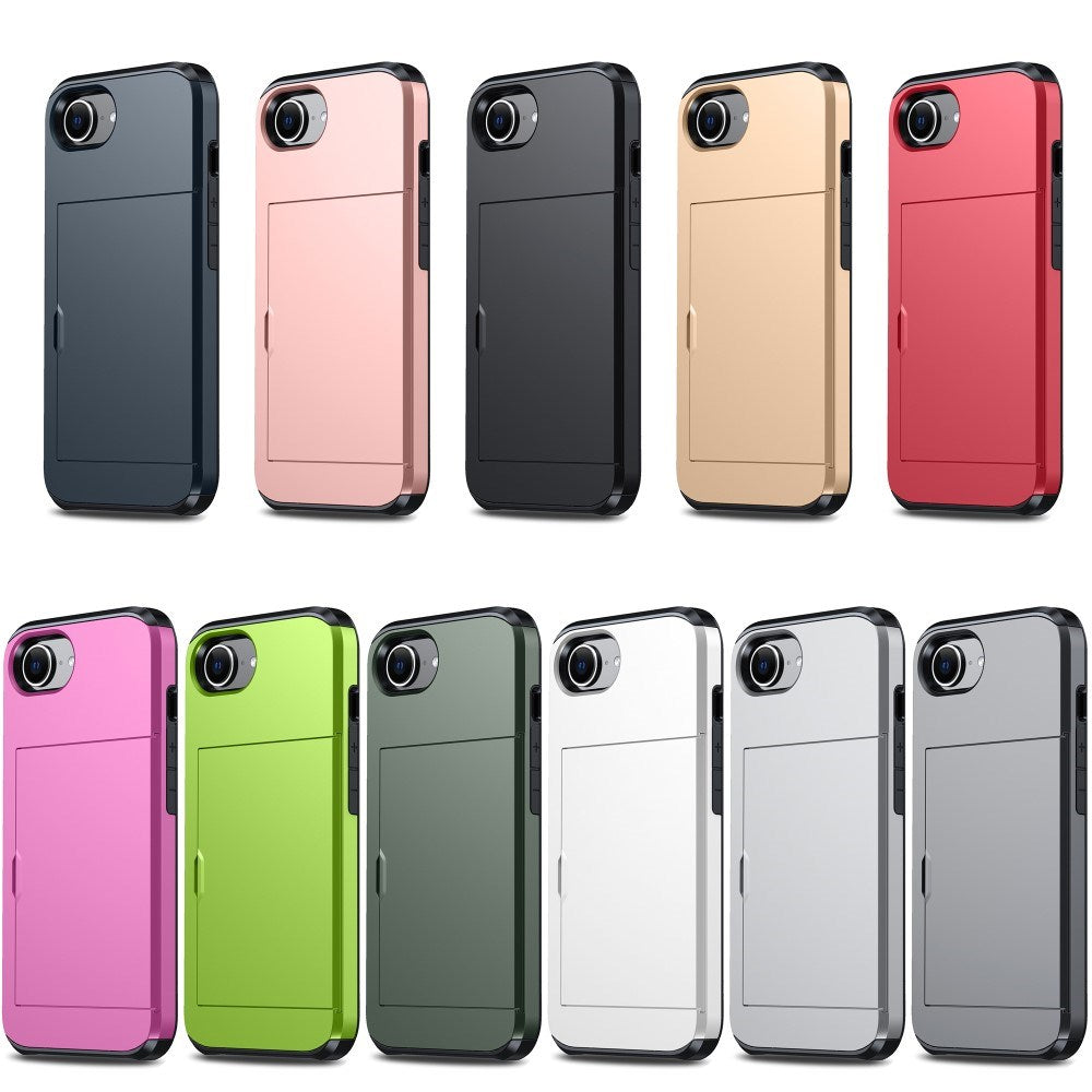 EIDERWOOD iPhone 16e Multifunksjonelt Bakdeksel med Kortholder - Mørkegrønn