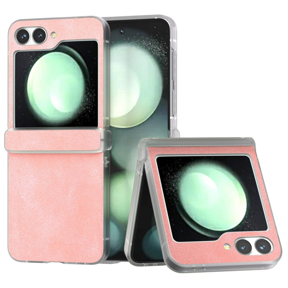 EIDERWOOD Samsung Galaxy Z Flip7 FE / Flip6 Skinnkledd Plast Deksel - Rosa