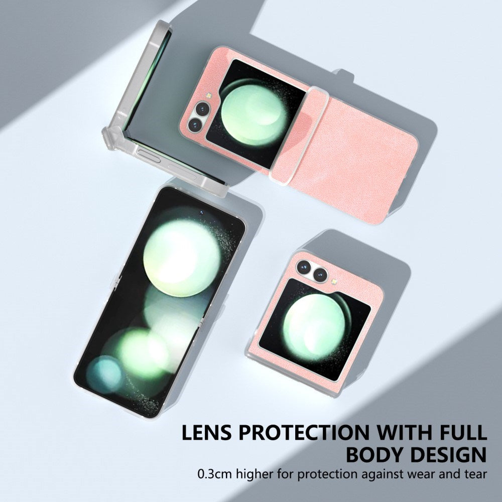 EIDERWOOD Samsung Galaxy Z Flip7 FE / Flip6 Skinnkledd Plast Deksel - Rosa