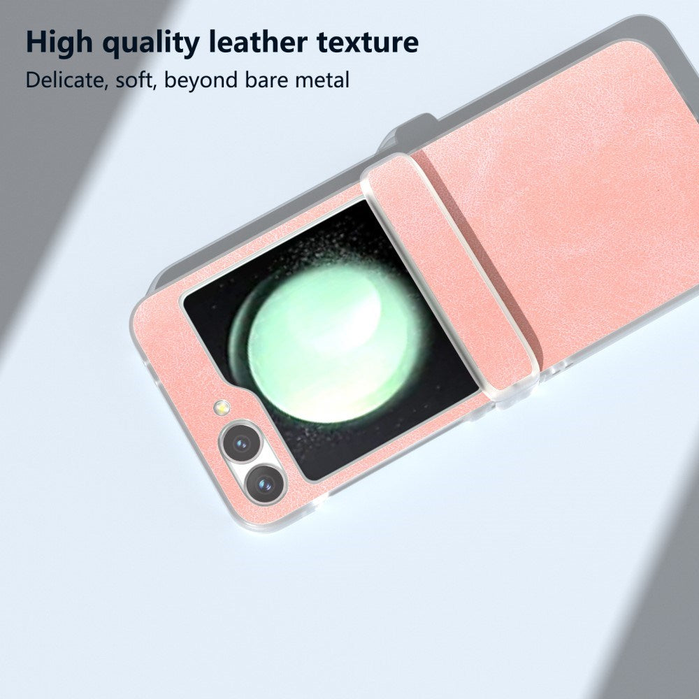 EIDERWOOD Samsung Galaxy Z Flip7 FE / Flip6 Skinnkledd Plast Deksel - Rosa