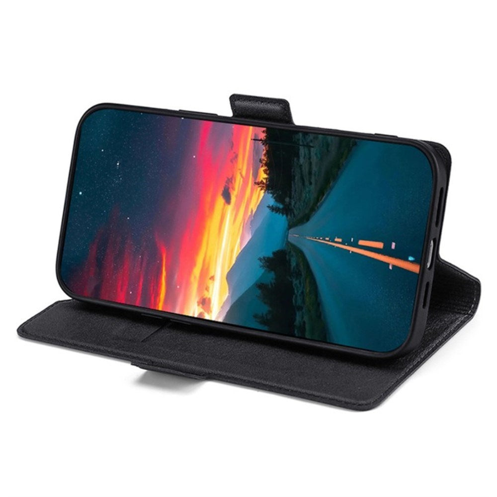 EIDERWOOD Huawei Pura 70 Ultra Flip Deksel i Kunstskinn med Kortholder og Ståfunksjon - Svart