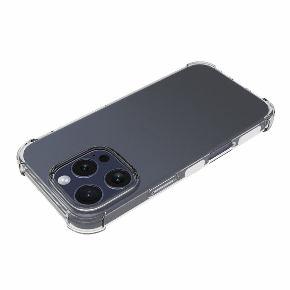 EIDERWOOD iPhone 16 Pro Fleksibelt Plastdeksel med Sterke Hjørner - Gjennomsiktig