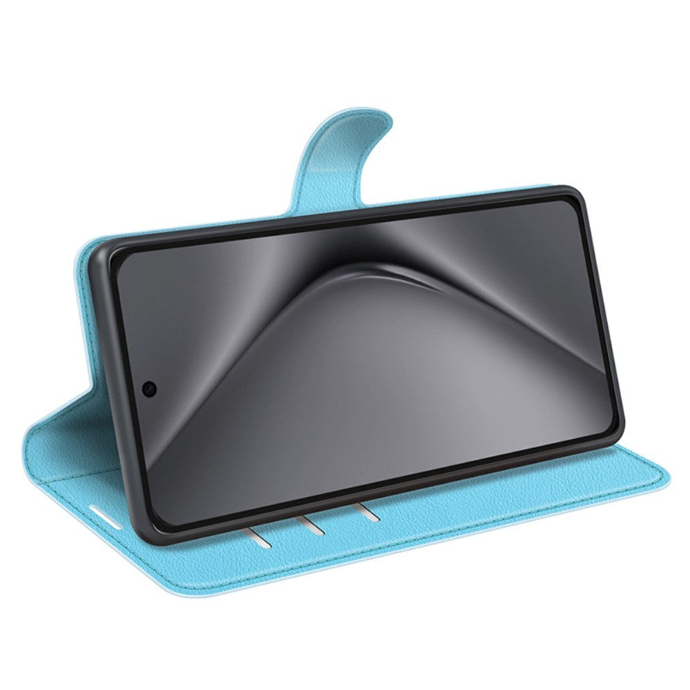 EIDERWOOD Huawei Pura 70 Pro / 70 Pro+ (Plus) Kunstskinn Flip Deksel m. Kortholder & Ståfunksjon - Blå