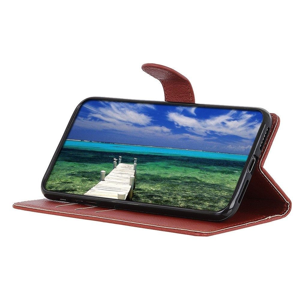 EIDERWOOD iPhone 16 Pro Max Skinn Flip Deksel med Lommebok - Brun