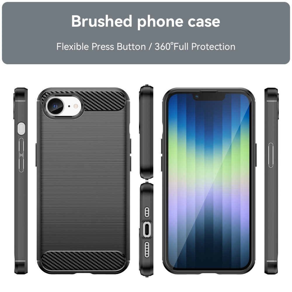 EIDERWOOD iPhone 16e Brushed Carbon Deksel - Svart