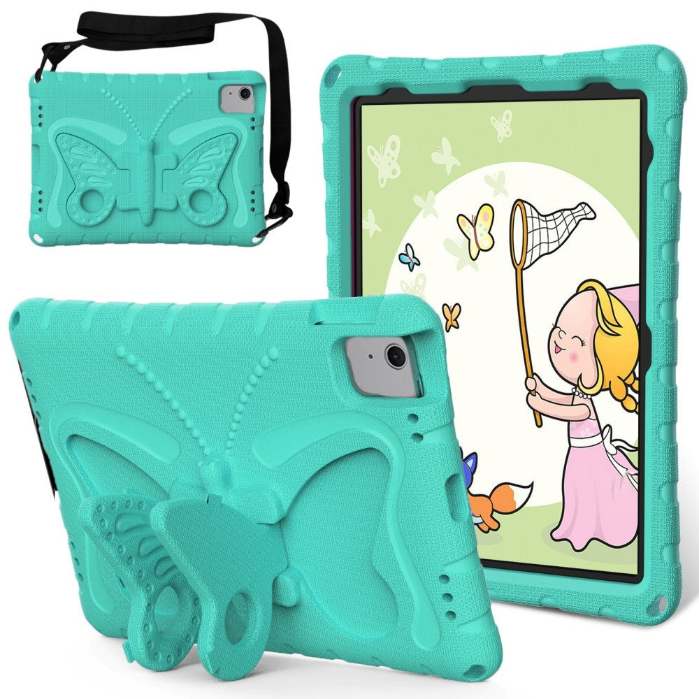 EIDERWOOD iPad Air 11" (2025 / 2024) Butterfly Kickstand Barnedeksel - Mintgrønn