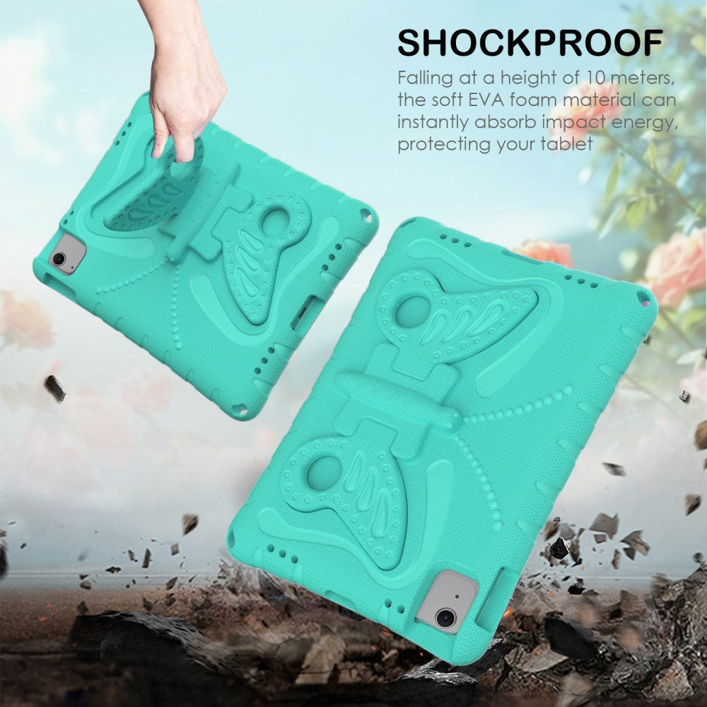 EIDERWOOD iPad Air 11" (2025 / 2024) Butterfly Kickstand Barnedeksel - Mintgrønn