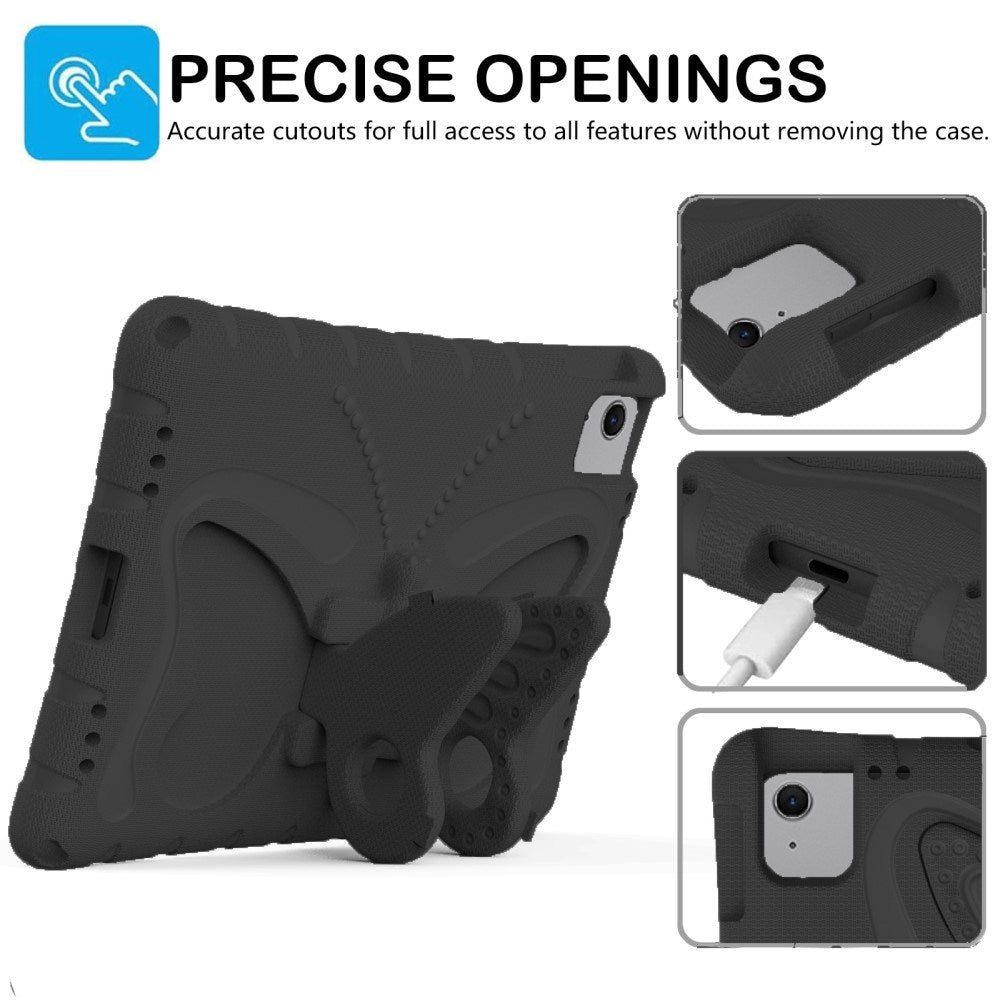 EIDERWOOD iPad Air 11" (2025 / 2024) Butterfly Kickstand Barnedeksel - Svart