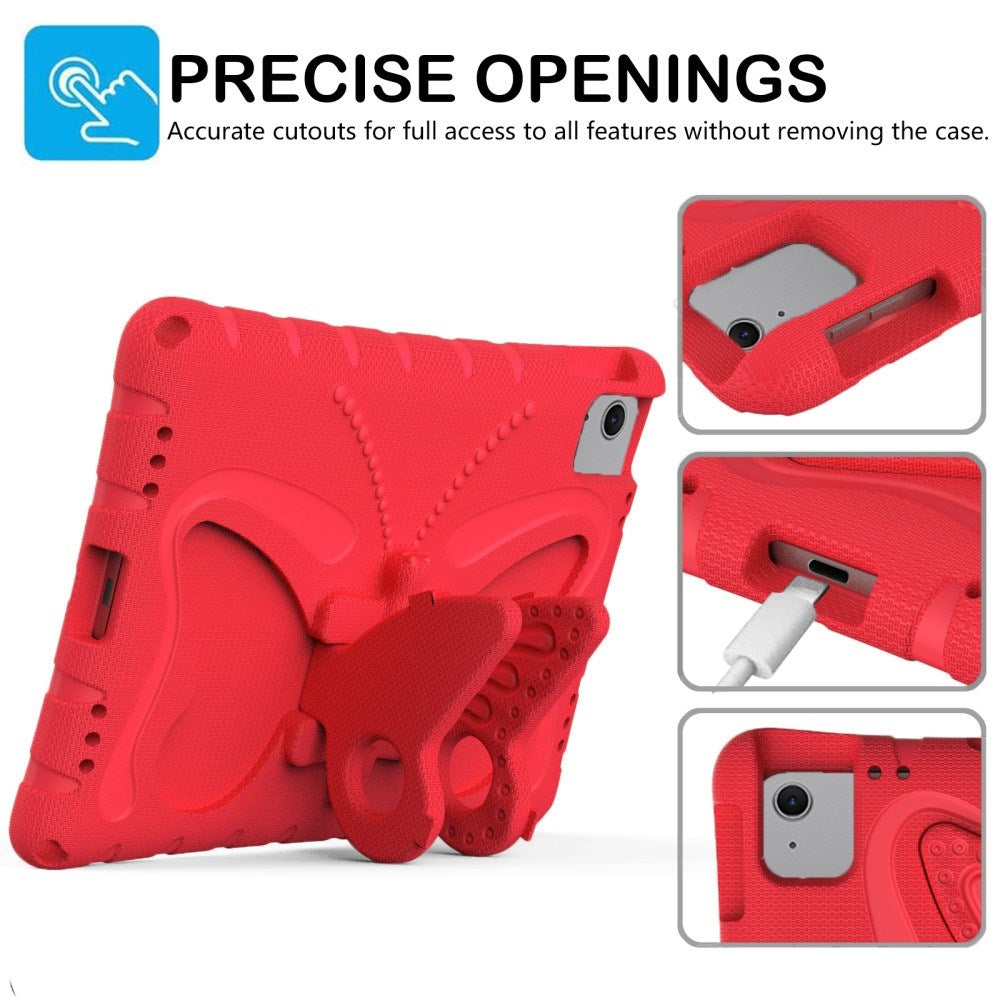 EIDERWOOD iPad Air 11" (2025 / 2024) Butterfly Kickstand Barnedeksel - Rød