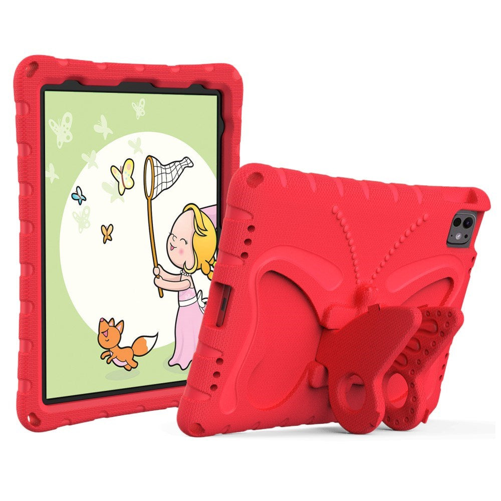 EIDERWOOD iPad Pro 11" (2025 / 2024) Butterfly Kickstand Barnedeksel - Rød