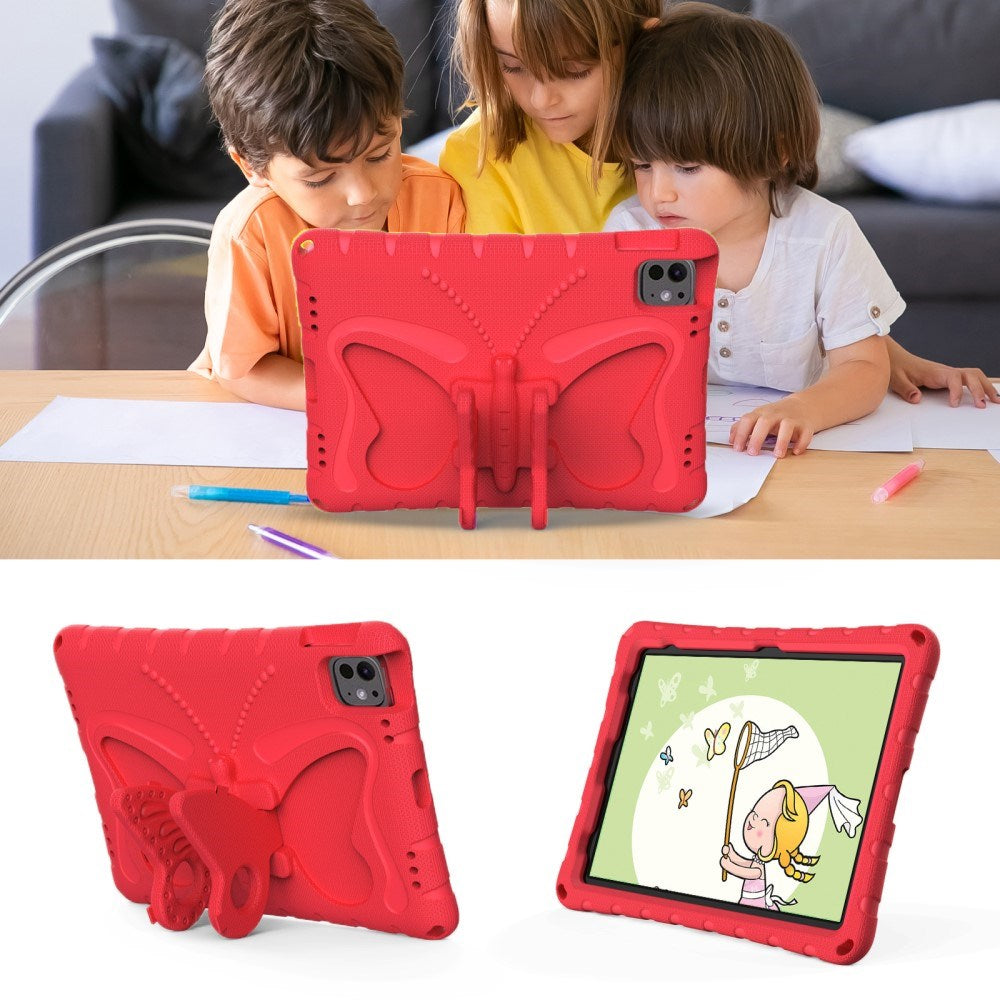 EIDERWOOD iPad Pro 11" (2025 / 2024) Butterfly Kickstand Barnedeksel - Rød