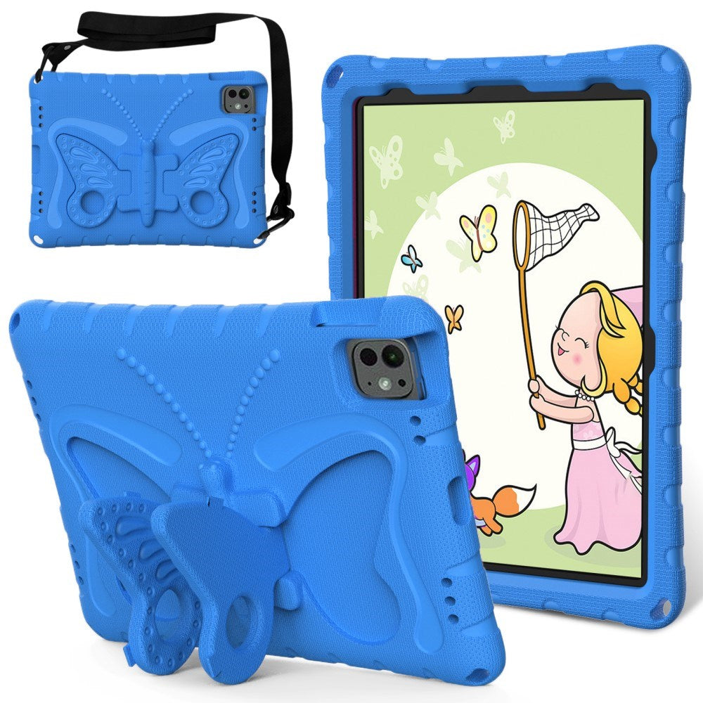 EIDERWOOD iPad Pro 11" (2025 / 2024) Butterfly Kickstand Barnedeksel - Blå