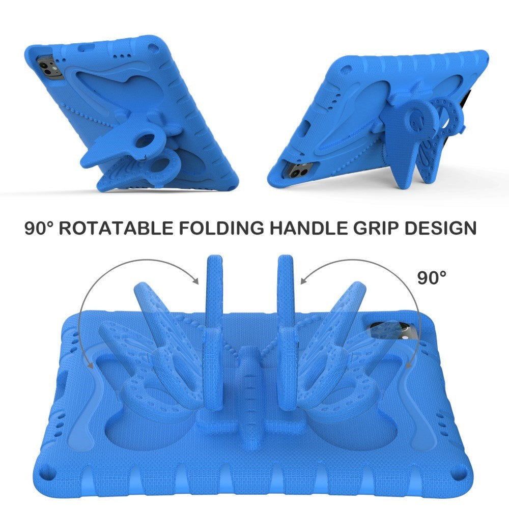 EIDERWOOD iPad Pro 11" (2025 / 2024) Butterfly Kickstand Barnedeksel - Blå