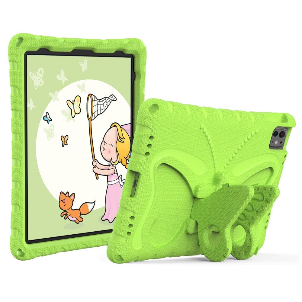 EIDERWOOD iPad Pro 11" (2025 / 2024) Butterfly Kickstand Barnedeksel - Grønn