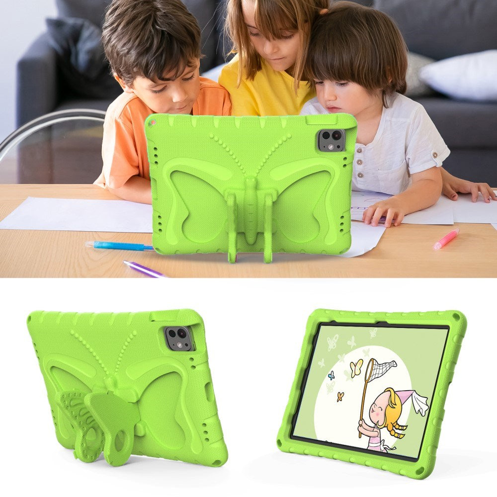 EIDERWOOD iPad Pro 11" (2025 / 2024) Butterfly Kickstand Barnedeksel - Grønn