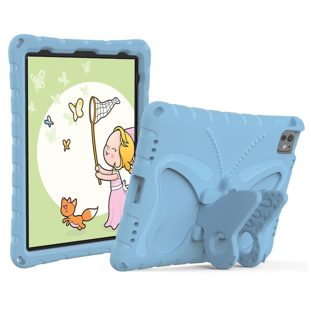EIDERWOOD iPad Pro 11" (2025 / 2024) Butterfly Kickstand Barnedeksel - Lyse Blå