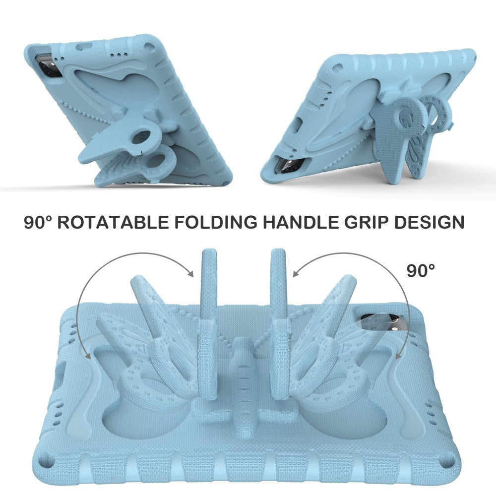 EIDERWOOD iPad Air 13" (2025 / 2024) / Pro 13" (2025 / 2024) / Pro 12.9" (2022-2018) Butterfly Kickstand Barnedeksel - Lyse Blå