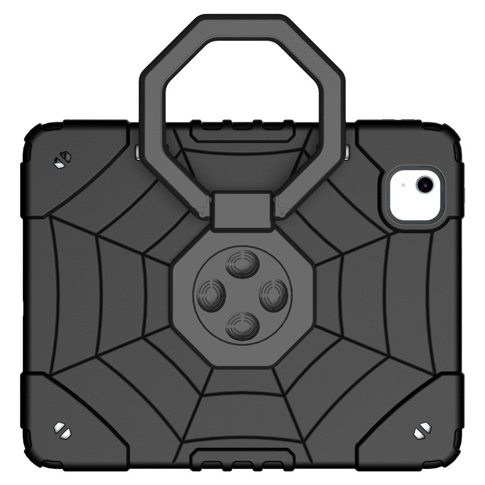 EIDERWOOD iPad Air 11" (2025 / 2024) Barnedeksel m. Stativ & Håndtak - Svart