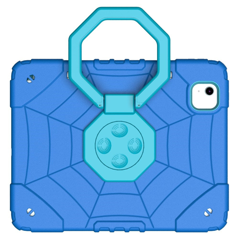 EIDERWOOD iPad Air 11" (2025 / 2024) Barnedeksel m. Stativ & Håndtak - Blå