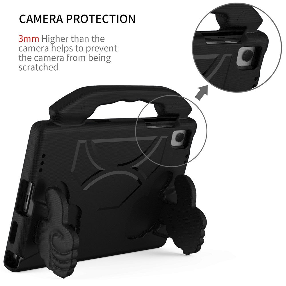 Samsung Galaxy Tab A11+ (Plus) / A9+ (Plus) EIDERWOOD Barn Deksel - Thumb Stativfunksjon Deksel - Svart