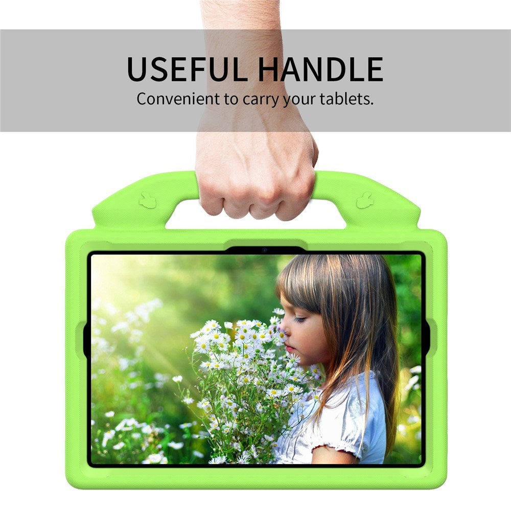 Samsung Galaxy Tab A11+ (Plus) / A9+ (Plus) EIDERWOOD Barn Deksel - Thumb Stativfunksjon Deksel - Grønn
